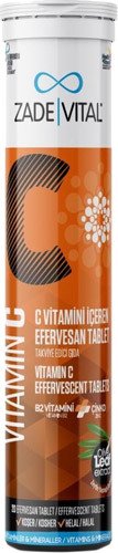 Zade Vital C Vitamini Efervesan 20 Tablet