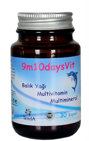 9M 10 Days Vit Balık Yağı Multivitamin ve Multimineral 30 Kapsül