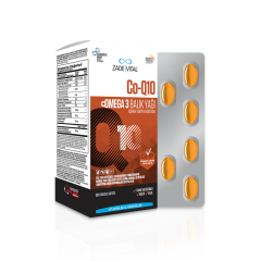 Zade Vital Co-Q10 Omega3 Balık Yağı 1000mg 30 Yumuşak kapsül