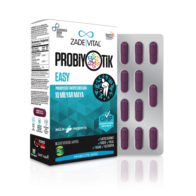 Zade Vital Probiyotik Easy 15 Kapsül