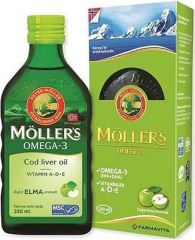 Möller's Elma Aromalı Balık Yağı Şurubu 250 ml