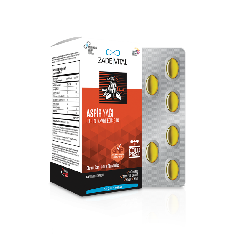 Zade Vital Aspir Yağı 600 mg 60 Kapsül