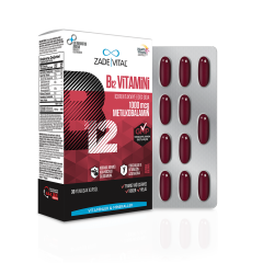 Zade Vital Vitamin B12 30 Yumuşak Kapsül