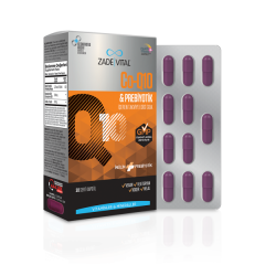 Zade Vital Co-Q10 & Prebiyotik 30 Kapsül
