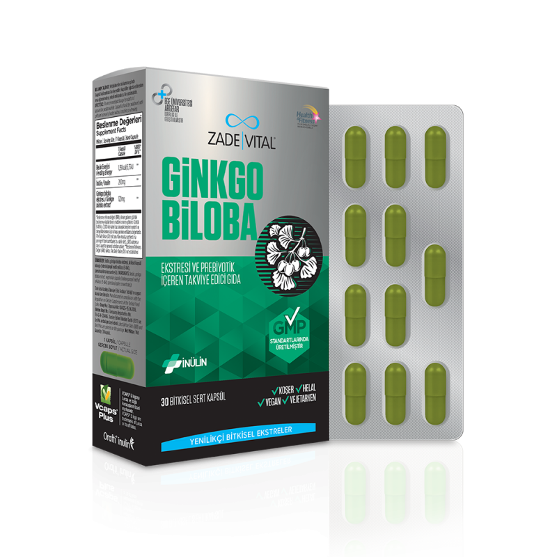 Zade Vital Ginkgo Biloba 30 Kapsül