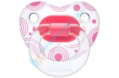 Wee Baby Şeffaf Desenli Damaklı Emzik 6-18 Ay