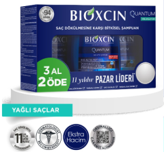Bioxcin Quantum 3 Al 2 Öde Yağlı Saçlar için  Şampuan