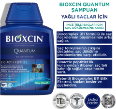 Bioxcin Quantum 3 Al 2 Öde Yağlı Saçlar için  Şampuan