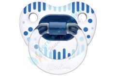Wee Baby Şeffaf Desenli Damaklı Emzik 0-6 Ay
