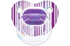 Wee Baby Şeffaf Desenli Damaklı Emzik 0-6 Ay