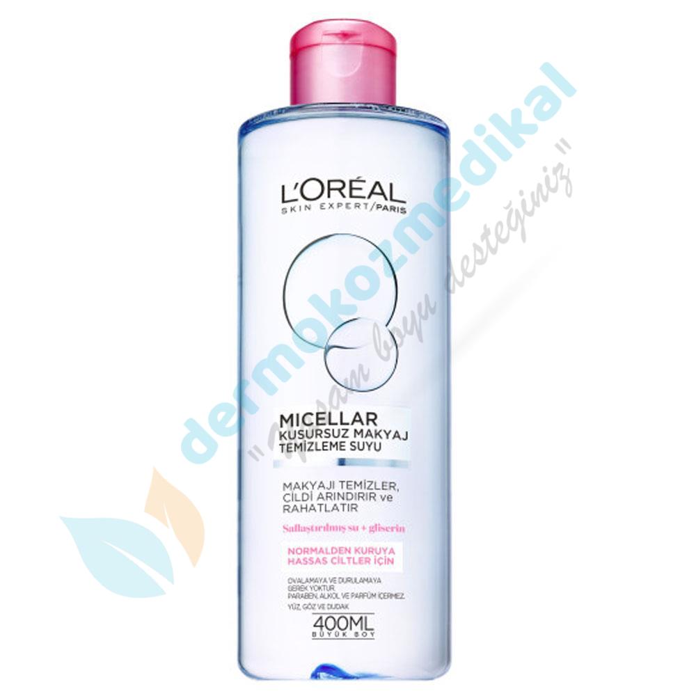 Loreal Paris Micellar Kusursuz Makyaj Temizleme Suyu Hassas 400 ml