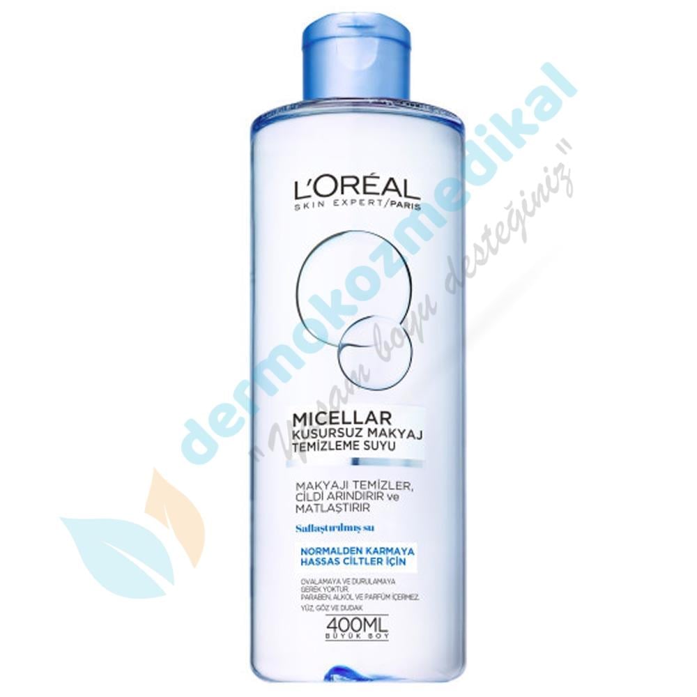 Loreal Paris Micellar Kusursuz Makyaj Temizleme Suyu Normal 400 ml