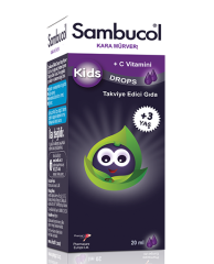 Sambucol Kids Drops Kara Mürver Ekstresi Kuşburnu C Vitamini Damla 20ml