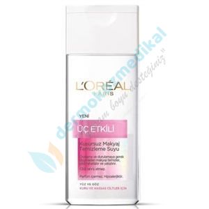 Loreal Paris Üç Etkili Makyaj Temizleme Suyu Kuru ve Hassas Ciltler İçin 200ml