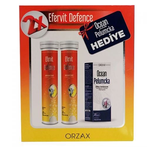 Orzax Efervit Defence Takviye Edici Gıda 2x20 Tablet + Ocean Pelumcka 20 ml HEDİYE