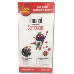 İmunol Sambucus Şurup 150 ml + Sambucus 20 Kapsül - Aile Boyu Paket