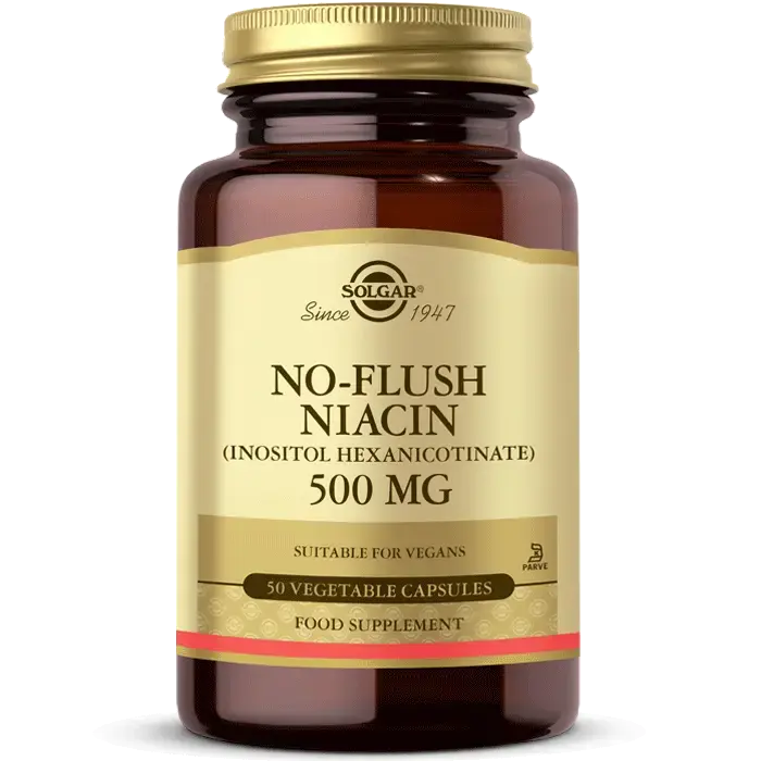 Solgar No Flush Niacin 500 mg 50 Kapsül