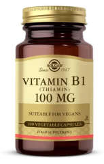 Solgar Vitamin B1 (Thiamin) 100 mg 100 Kapsül