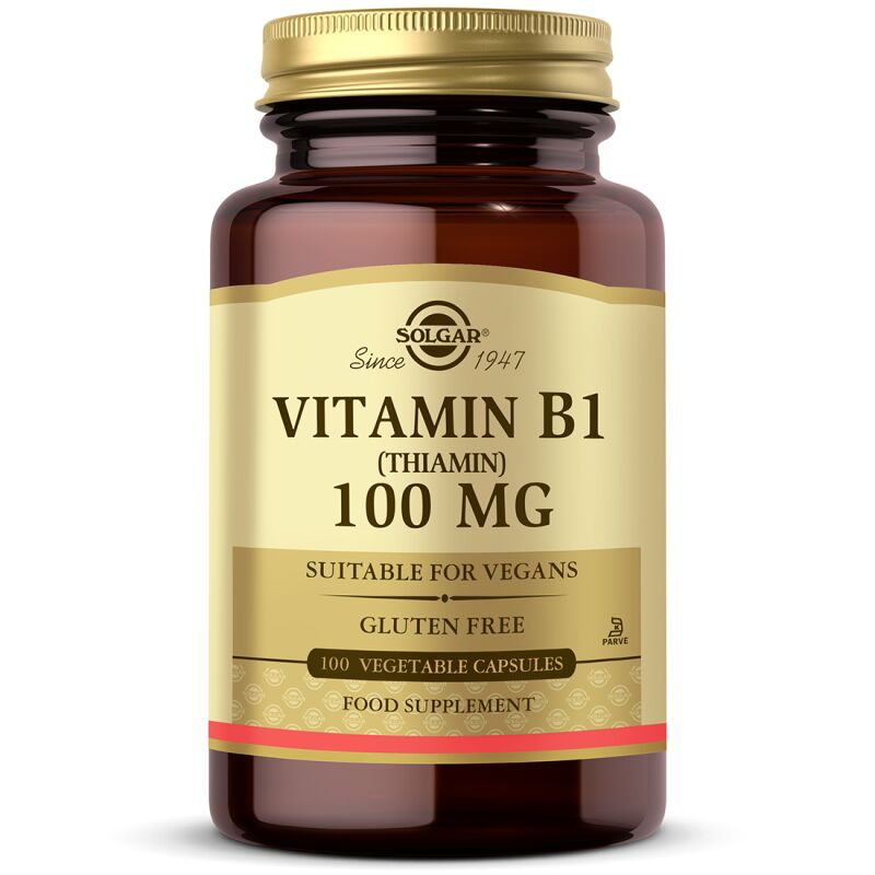 Solgar Vitamin B1 (Thiamin) 100 mg 100 Kapsül