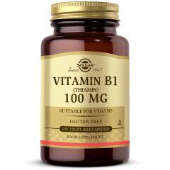 Solgar Vitamin B1 (Thiamin) 100 mg 100 Kapsül
