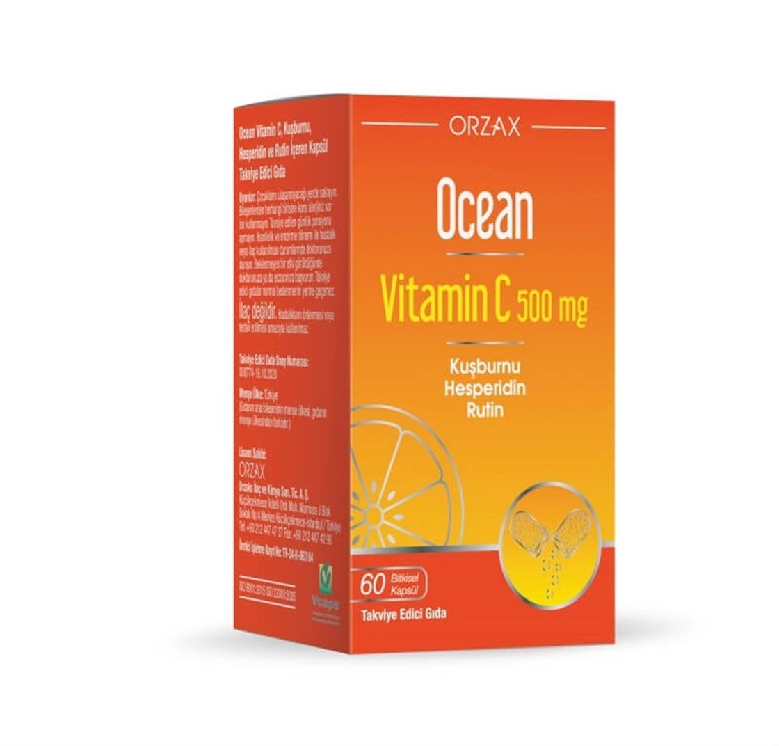 Ocean Vitamin C 500 mg 60 Kapsül