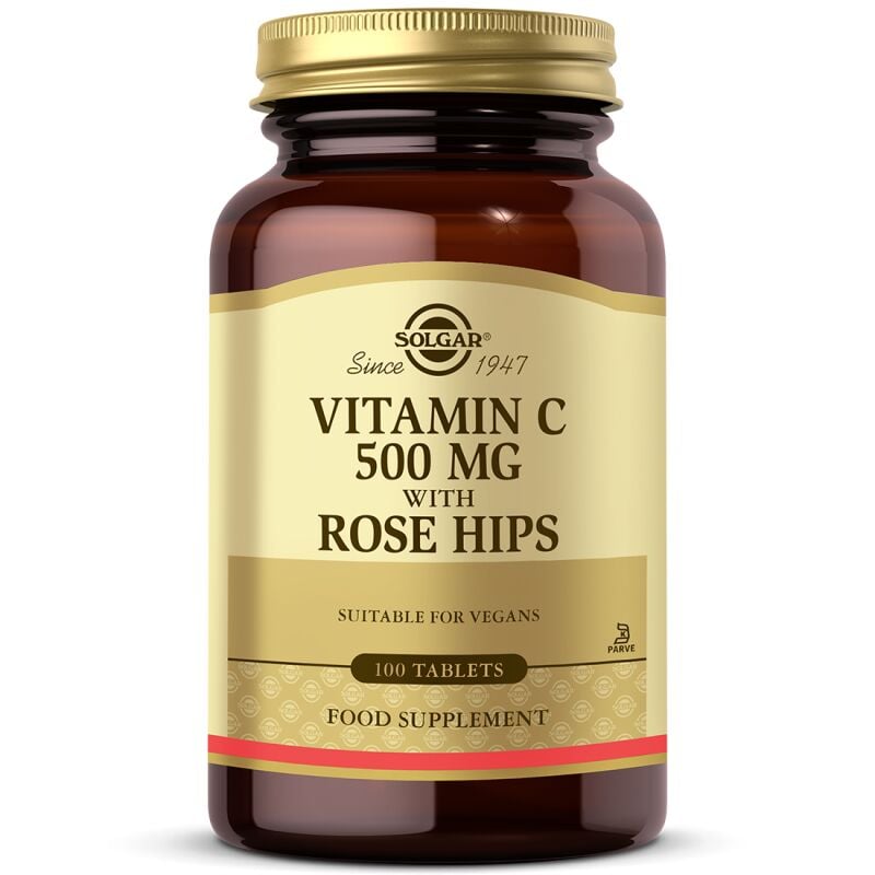 Solgar Vitamin C 500 mg Rose Hips 100 Tablet