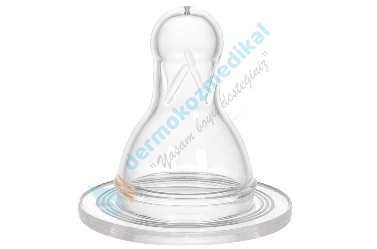 Wee Baby Yuvarlak Uçlu Silikon Biberon Emziği 0-6 Ay