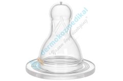Wee Baby Yuvarlak Uçlu Silikon Biberon Emziği 0-6 Ay