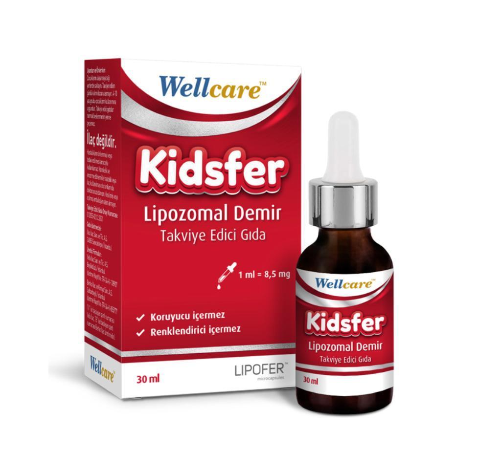 Wellcare Kidsfer Lipozomal Demir Damla 30ml