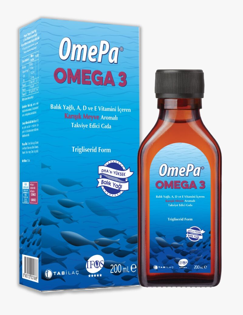 Omepa Balık Yağı Likit Karışık Meyve Aromalı 200ml