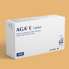 Assos İlaç AGA-E Takviye Edici Gıda 60 Tablet