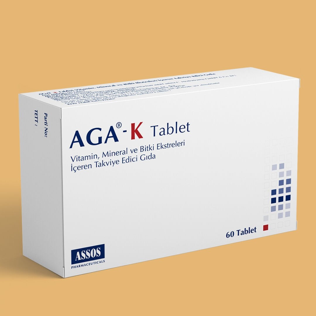 Assos İlaç AGA-K Takviye Edici Gıda 60 Tablet