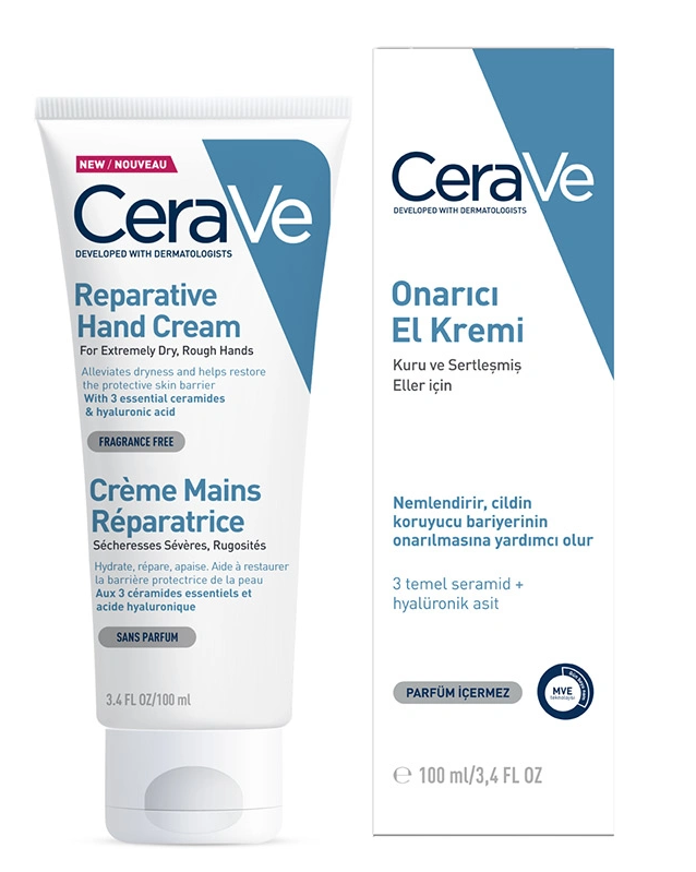 Cerave Onarıcı El Kremi 100 ml