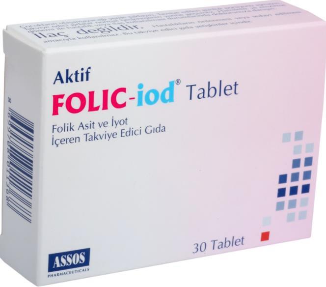 Assos İlaç Folic iod 30 Tablet