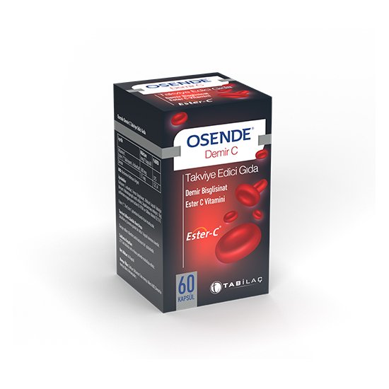 Osende Demir C 60 Kapsül Takviye Edici Gıda