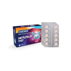 Osende Metilfolat ve İyot Dil Altı Tablet Takviye Edici Gıda 30 Dil Altı Tablet