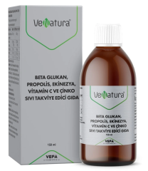 VeNatura Beta Glukan,Propolis,Vitamin C ve Çinko Sıvı Takviye Edici Gıda 150 ml