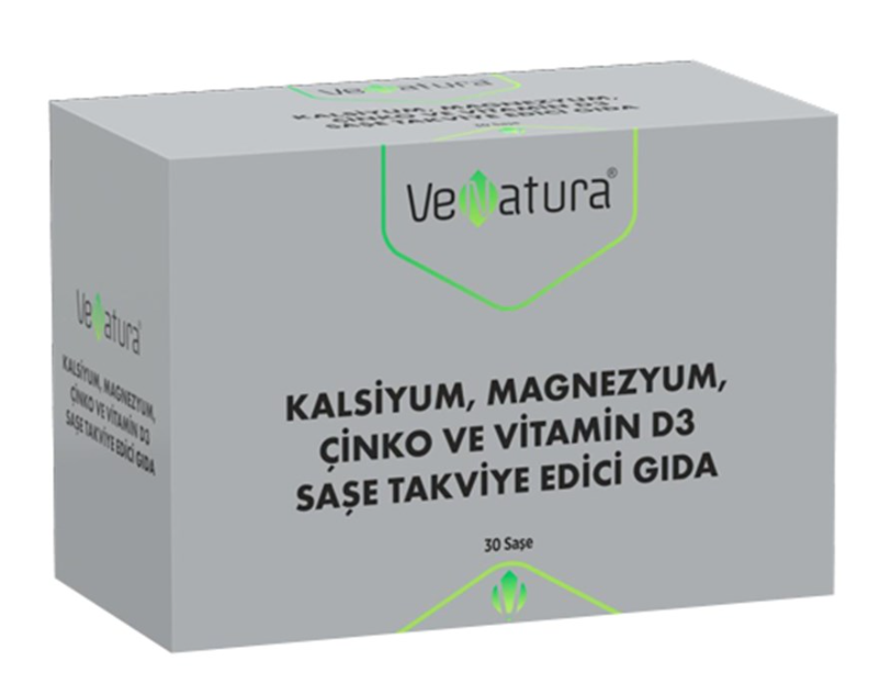 Venatura Kalsiyum Magnezyum Çinko ve Vitamin D3 30 Saşe
