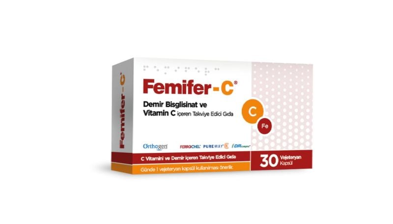 Femifer-C Takviye Edici Gıda 30 Kapsül