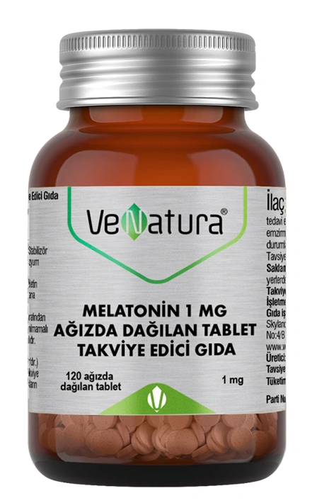VeNatura Melatonin 1 mg Takviye Edici Gıda 120 Ağızda Dağılan Tablet