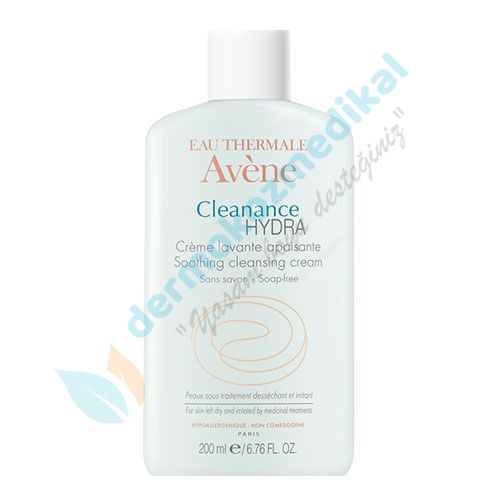 Avene Cleanance Hydra Cleansing Cream Lavante 200ml-İsotretinoin Tedavisi İçin Destekleyici Yüz Yıkama Kremi