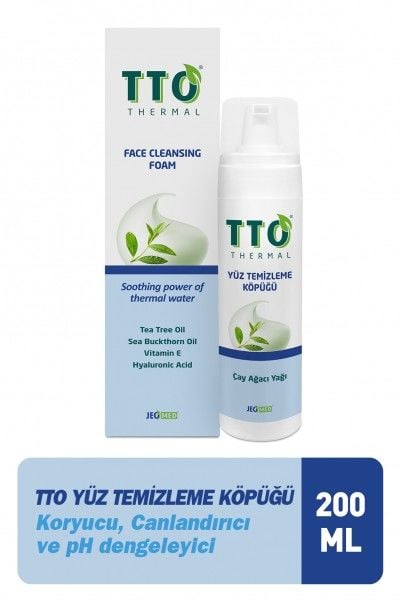 TTO Yüz Temizleme Köpük Solüsyonu 200 ml