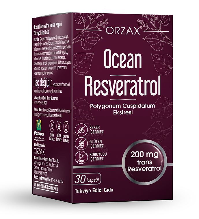 Ocean Resveratrol 200 mg 30 Kapsül