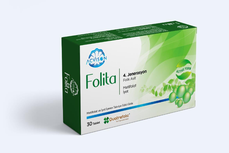 Folita Metilfolat ve İyot İçeren Takviye Edici Gıda 30 Tablet