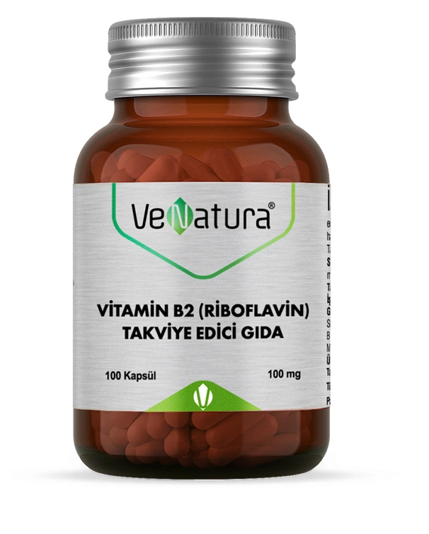 VeNatura Vitamin B2 (Riboflavin) Takviye Edici Gıda 100 kapsül