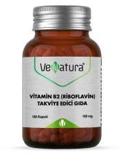 VeNatura Vitamin B2 (Riboflavin) Takviye Edici Gıda 100 kapsül