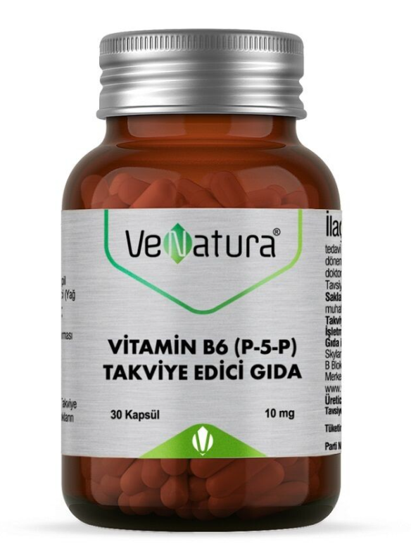 Venatura Vitamin B6 (P-5-P Piridoksal 5-fosfat) Kapsül 30 lu
