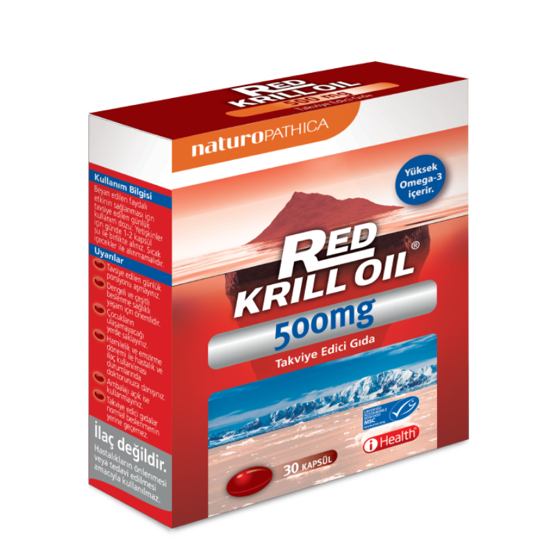 Naturopathica Red Krill Oil 500 mg 30 Kapsül Balık Yağı