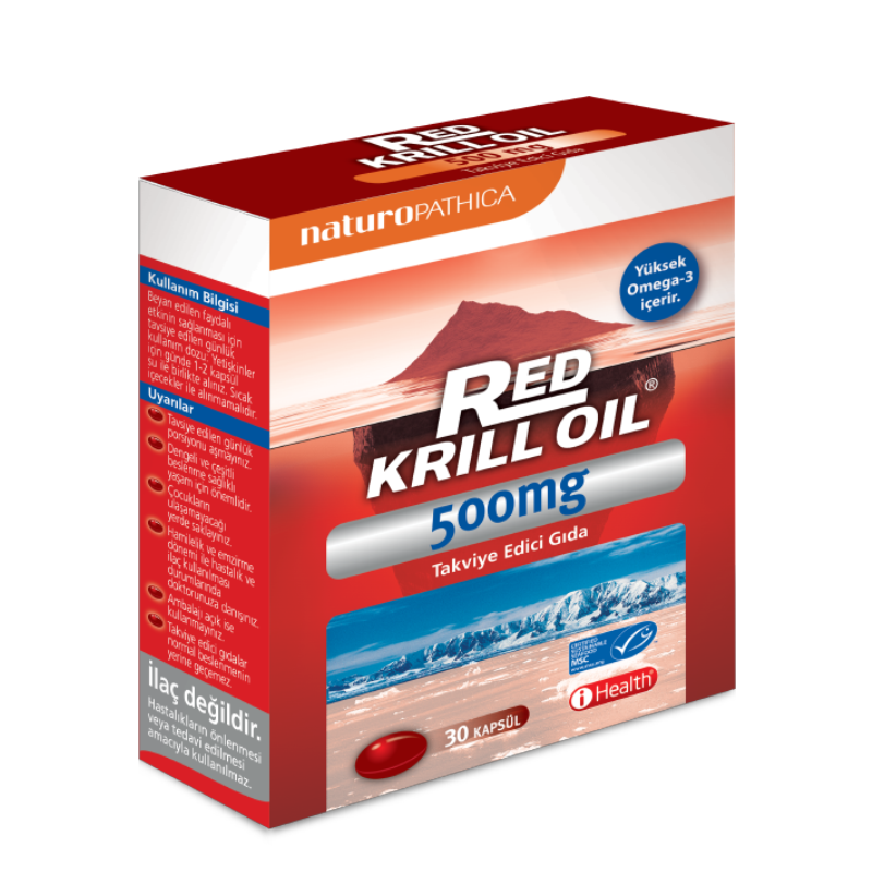 Naturopathica Red Krill Oil 500 mg 30 Kapsül Balık Yağı