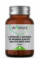 Venatura L-Sitrulin ,L-Arjinin Ve Mineral 60 Kapsül